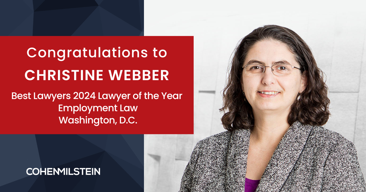 Christine E. Webber Named 2024 Lawyer of the Year Cohen Milstein