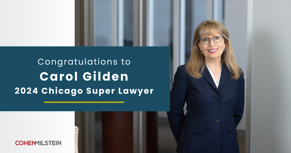 Carol V. Gilden Recognized as a 2024 Chicago Super Lawyer Cohen Milstein