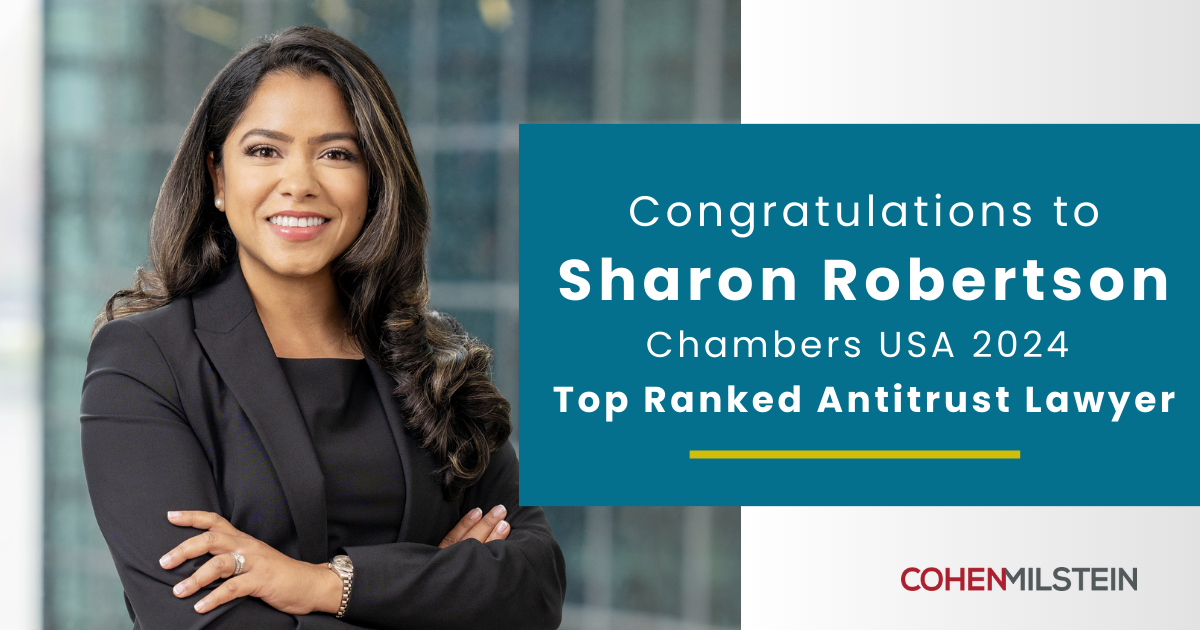 Sharon Robertson Top Ranked Antitrust Lawyer by Chambers USA 2024 ...